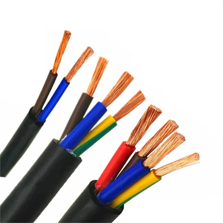 300 500V Multi Core Stranded Copper Conductor Electric Wires Cables